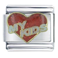 Italian Charms - my kids red italian charm Image.