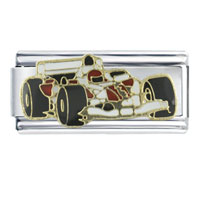 Italian Charms - formula 1 race car italian charm Image.
