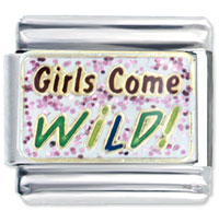 Italian Charms - girls come wild italian charm Image.