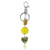 Murano Glass Jewelry - murano glass citrus bead keychain Image.
