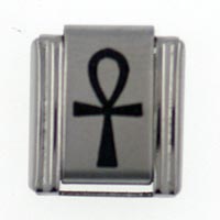 Italian Charms - ankh laser italian charm Image.