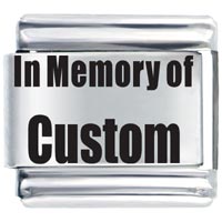Italian Charms - memory of custom laser italian charm Image.