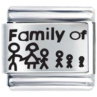 Italian Charms - family tree laser italian charm Image.