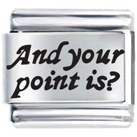Italian Charms - and your point is laser italian charm Image.