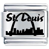 Italian Charms - st louis laser italian charm Image.