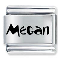 Italian Charms - ren &amp; stimpy font name megan laser italian charm Image.