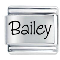Italian Charms - name bailey laser italian charm Image.