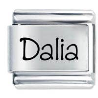 Italian Charms - name dalia laser italian charm Image.