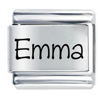 L_N20563: name emma laser italian charm Image.