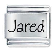 Italian Charms - name jared laser italian charm Image.
