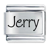 Italian Charms - name jerry laser italian charm Image.