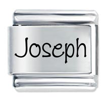 Italian Charms - name joseph laser italian charm Image.