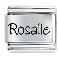 Italian Charms - name rosalie laser italian charm Image.