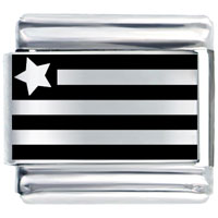 Italian Charms - patriotic flag laser italian charm Image.