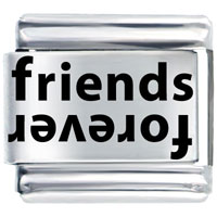Italian Charms - laser forever friendship italian charms Image.