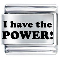 L_P0062: i have the power laser italian charm Image.