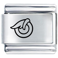 Italian Charms - ouroboros laser italian charm Image.