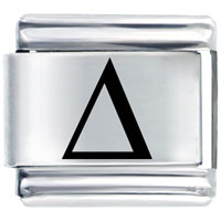 Italian Charms - laser greek delta italian charm Image.