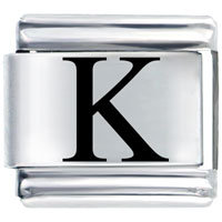 Italian Charms - greek kappa laser italian charm Image.