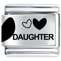L_P0154_DAUGHTER: daughter heart laser italian charm Image.