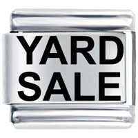 Italian Charms - yard sale laser italian charm Image.