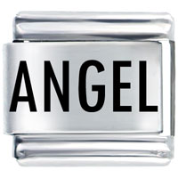 Italian Charms - laser angel italian charm Image.