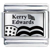 Italian Charms - kerry edwards us flag laser italian charm Image.