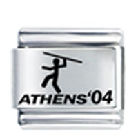Italian Charms - athens javelin laser italian charm Image.