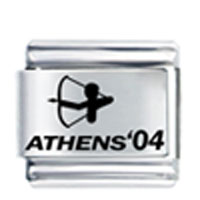 Italian Charms - athens archery laser italian charm Image.
