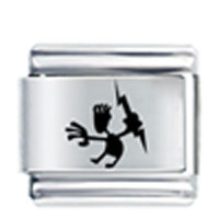 Italian Charms - tribal thunder laser italian charm Image.