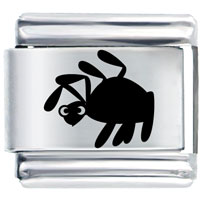 Italian Charms - spider laser italian charm Image.