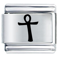 Italian Charms - egyptian life symbol laser italian charm Image.