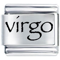 Italian Charms - laser virgo italian charm Image.