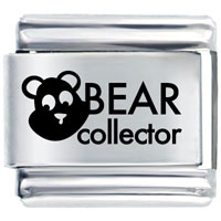 Italian Charms - bear collector laser italian charm Image.