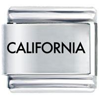 Italian Charms - california laser italian charm Image.