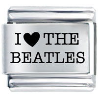 Italian Charms - i love the beatles laser italian charm Image.