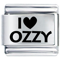 Italian Charms - i heart ozzy laser italian charm Image.