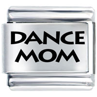 Italian Charms - dance mom laser italian charm Image.