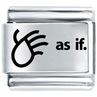 Italian Charms - as if laser italian charm Image.