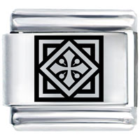 Italian Charms - cross tile laser italian charm Image.
