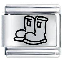 Italian Charms - galoshes laser italian charm Image.