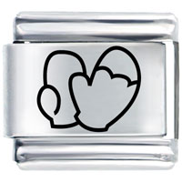 Italian Charms - mittens laser italian charm Image.