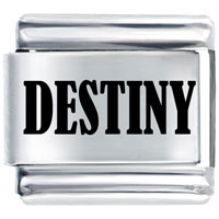 Italian Charms - destiny laser italian charm Image.