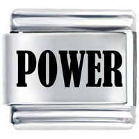 Italian Charms - power laser italian charm Image.