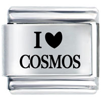 Italian Charms - i heart cosmos laser italian charm Image.