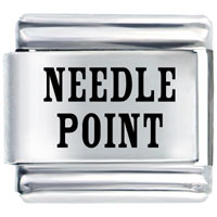 Italian Charms - needlepoint art laser italian charm Image.