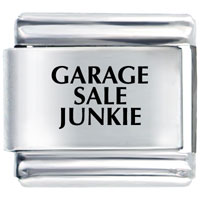 Italian Charms - garage sale junkie laser italian charm Image.