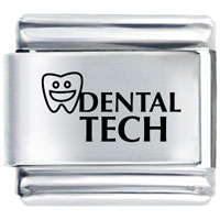 Italian Charms - smile tooth dental tech laser italian charm Image.