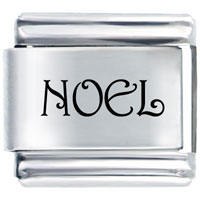 Italian Charms - christmas noel laser italian charm Image.