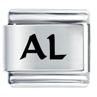 Italian Charms - al alabama state laser italian charm Image.